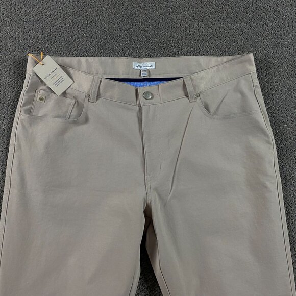 Peter Millar Crown Sport Pants Men's 38 x 32 Khaki EB66 Golf Performance NWT NEW - Picture 2 of 15